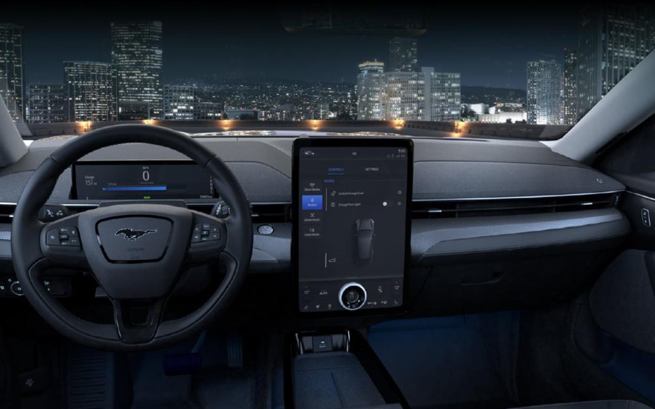 All-New 2021 Mustang Mach-E interior dashboard technology